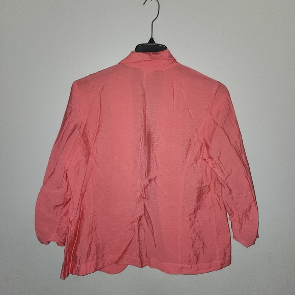 Chico's women's open cardigan blazer size large orange - Picture 6 of 6